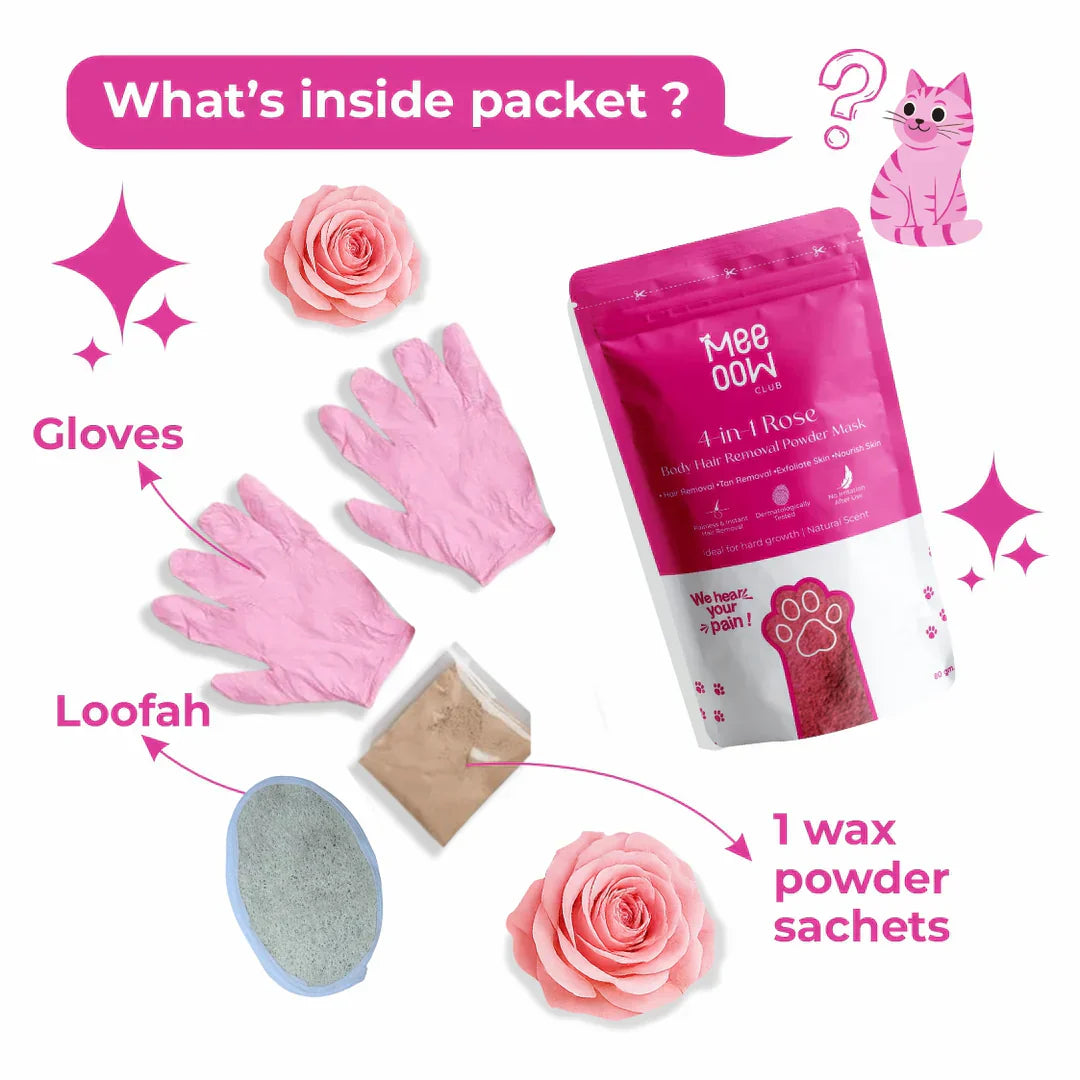 BUY 1 GET 1 FREE - MEOW BODY HAIR REMOVAL WAX POWDER