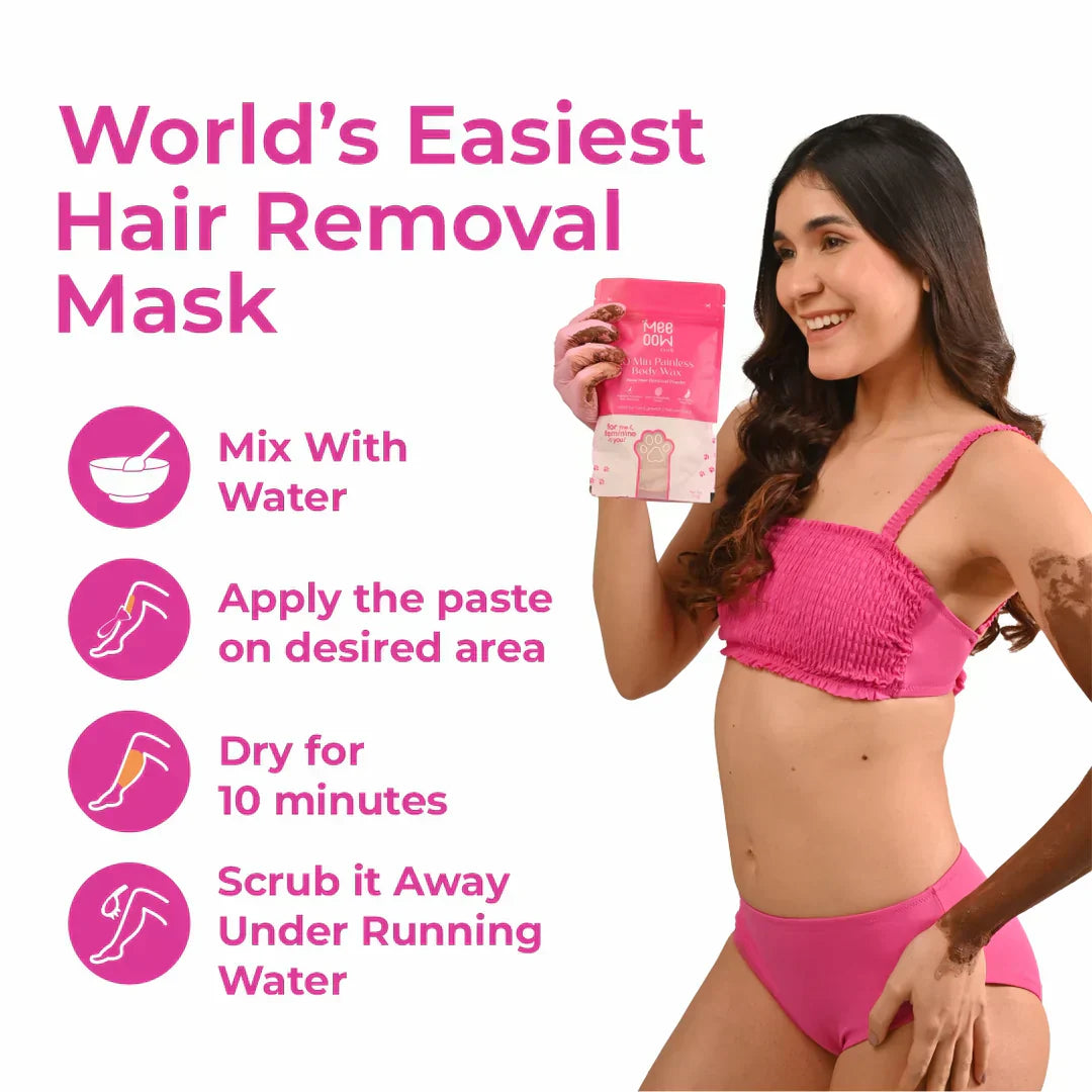 BUY 1 GET 1 FREE - MEOW BODY HAIR REMOVAL WAX POWDER